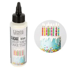 Cerf Dellier Glaçage pour drip cake blanc 120 g