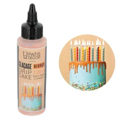 Cerf Dellier Glaçage pour drip cake orange 120 g