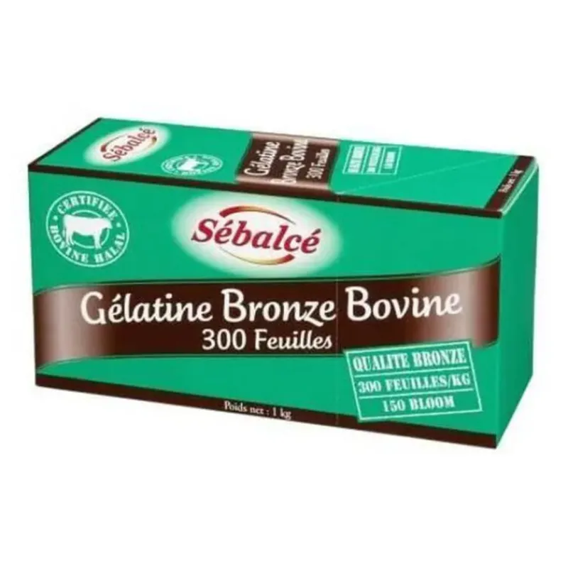 Cerf Dellier Gélatine halal en feuilles qualité Bronze 1 kg