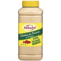 Cerf Dellier Gélatine poisson en poudre 200 Bloom 1kg Sébalcé