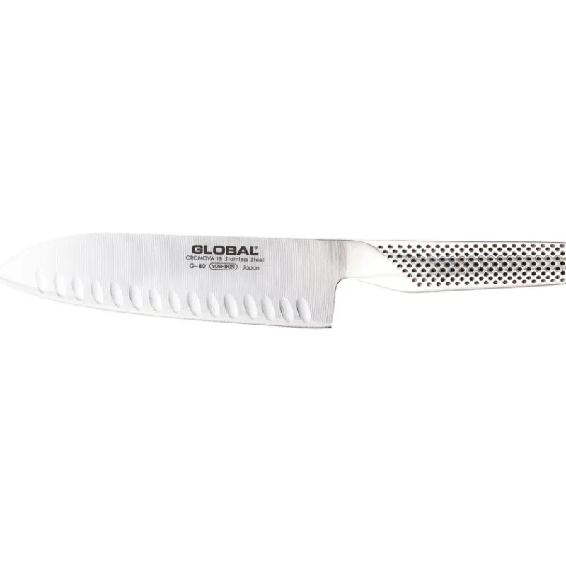 Cerf Dellier Global série G couteau santoku G80 alvéolé 18 cm