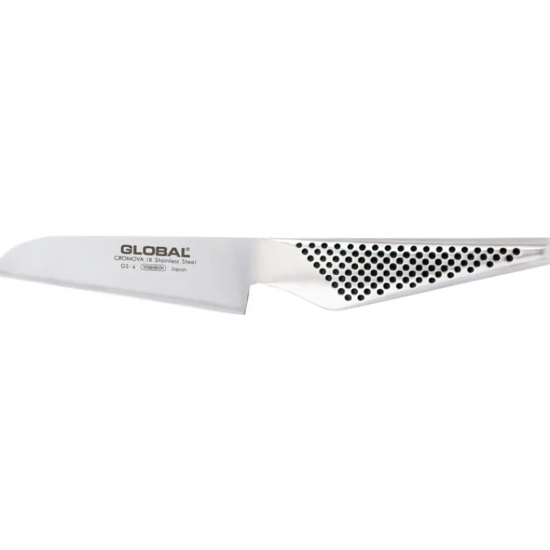 Cerf Dellier Global série GS couteau éplucheur coupe droite GS6 inox 10 cm