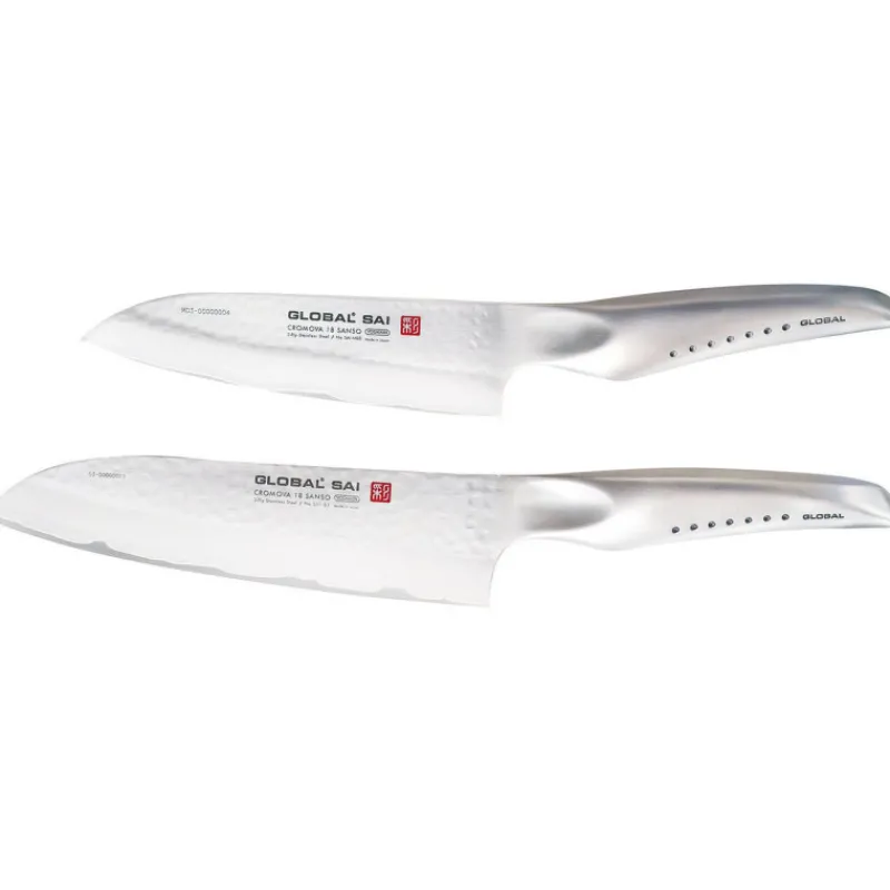 Cerf Dellier Global série Saï couteau santoku SAI-M03 13,5 cm