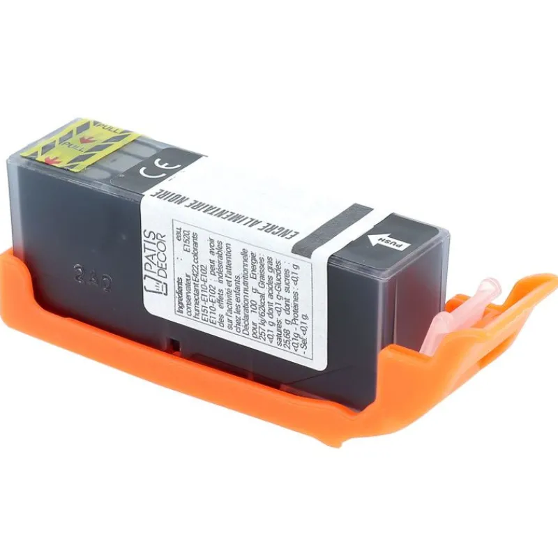 Cerf Dellier Grande cartouche d'encre alimentaire noire pour MG5450/MG5550/MG5650/MG6450/MX725/IP7250