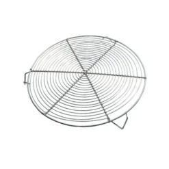 Cerf Dellier Grille à pâtisserie ronde nickelée avec pieds 28 cm