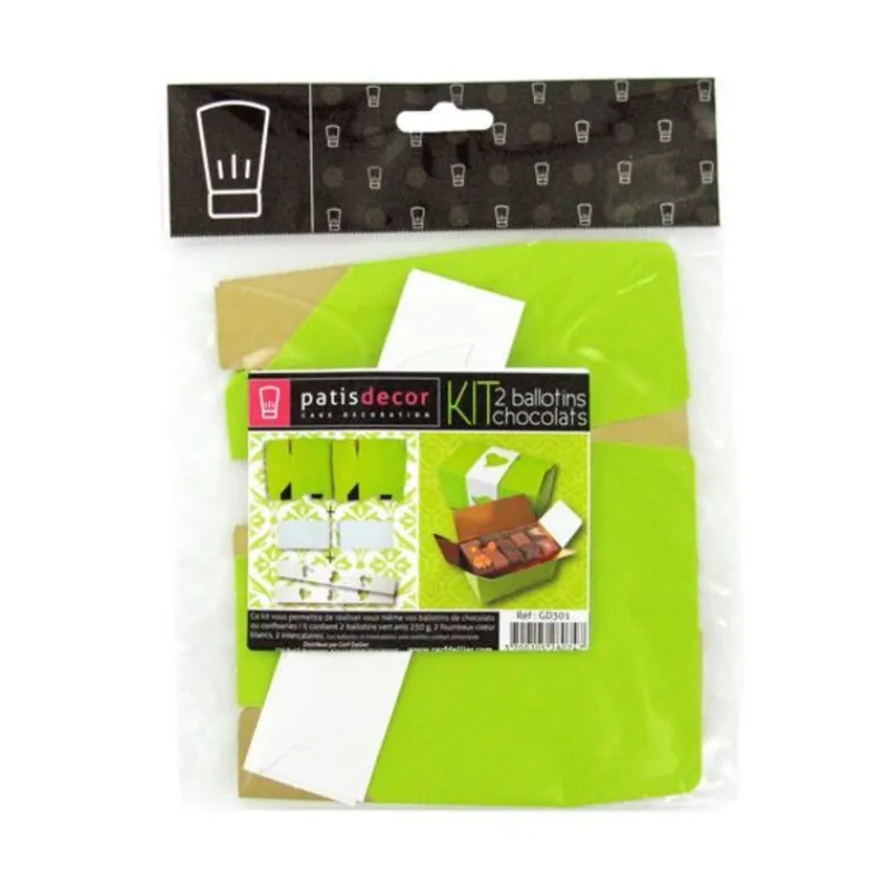 Cerf Dellier Kit Ballotin vert / blanc (x2)