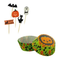 Cerf Dellier Kit déco cupcakes Halloween
