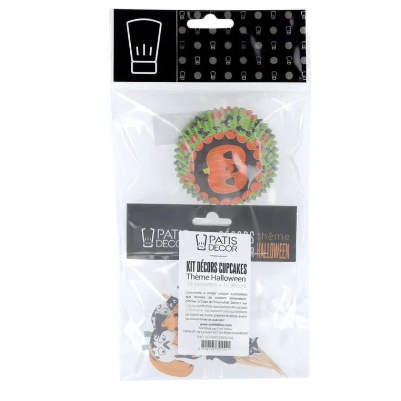 Cerf Dellier Kit déco cupcakes Halloween