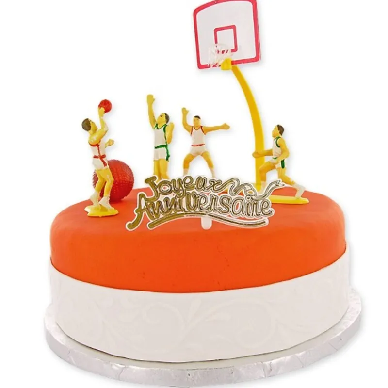 Cerf Dellier Kit décor gâteau Basket Ball