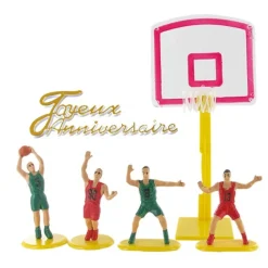 Cerf Dellier Kit décor gâteau Basket Ball