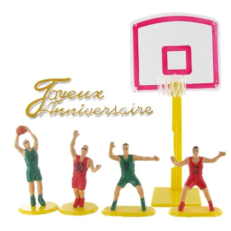Cerf Dellier Kit décor gâteau Basket Ball