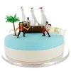Cerf Dellier Kit décor gâteau bateau de pirates