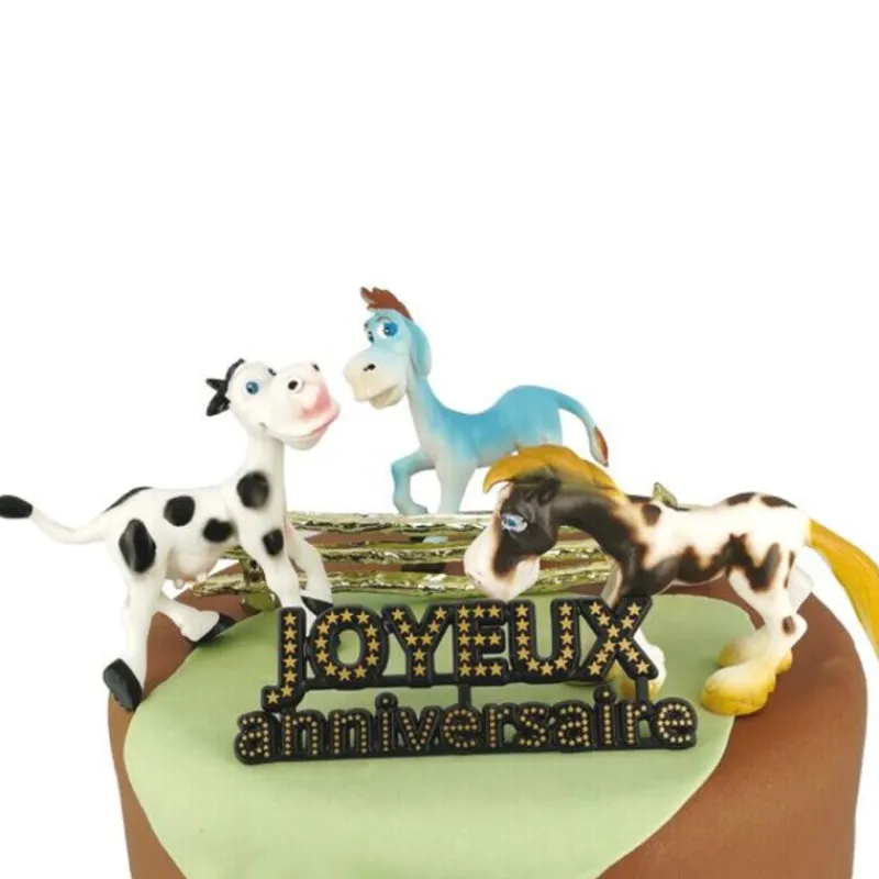 Cerf Dellier Kit décor gâteau Campagne