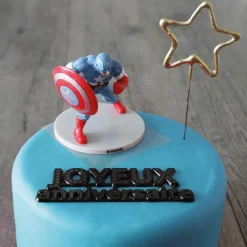 Cerf Dellier Kit décor gâteau Captain America