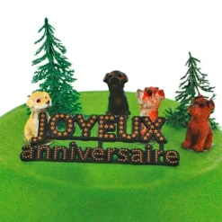 Cerf Dellier Kit décor Gâteau Chiens