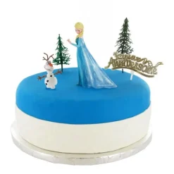 Cerf Dellier Kit décor gâteau Elsa et Olaf