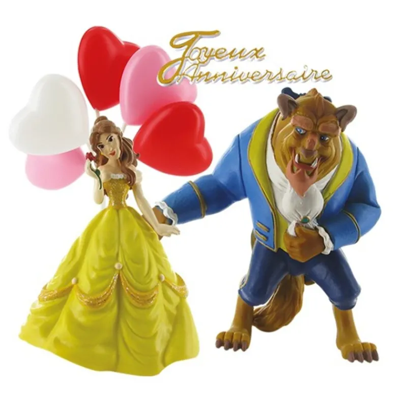 Cerf Dellier Kit décor Gâteau La Belle et la Bête