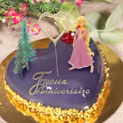 Cerf Dellier Kit décor gâteau Princesse aux longs cheveux