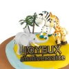 Cerf Dellier Kit décor Gâteau Safari