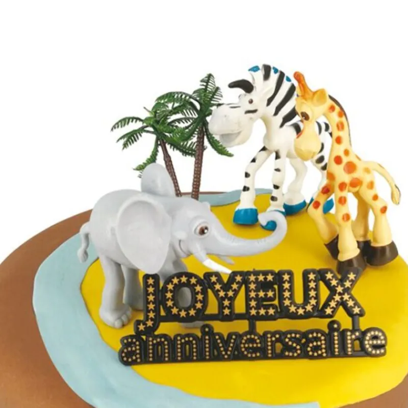 Cerf Dellier Kit décor Gâteau Safari