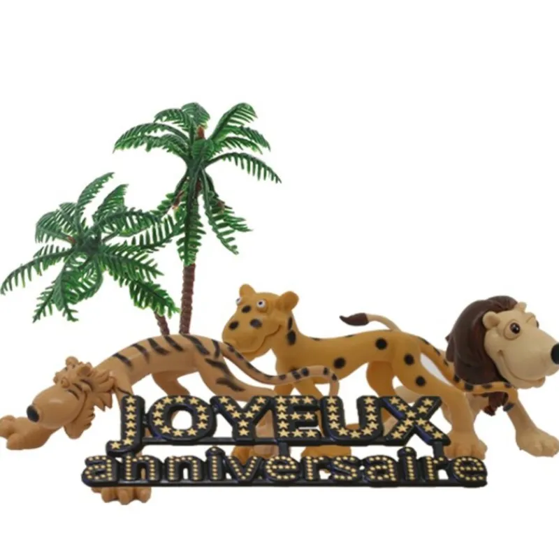 Cerf Dellier Kit décor gâteau savane