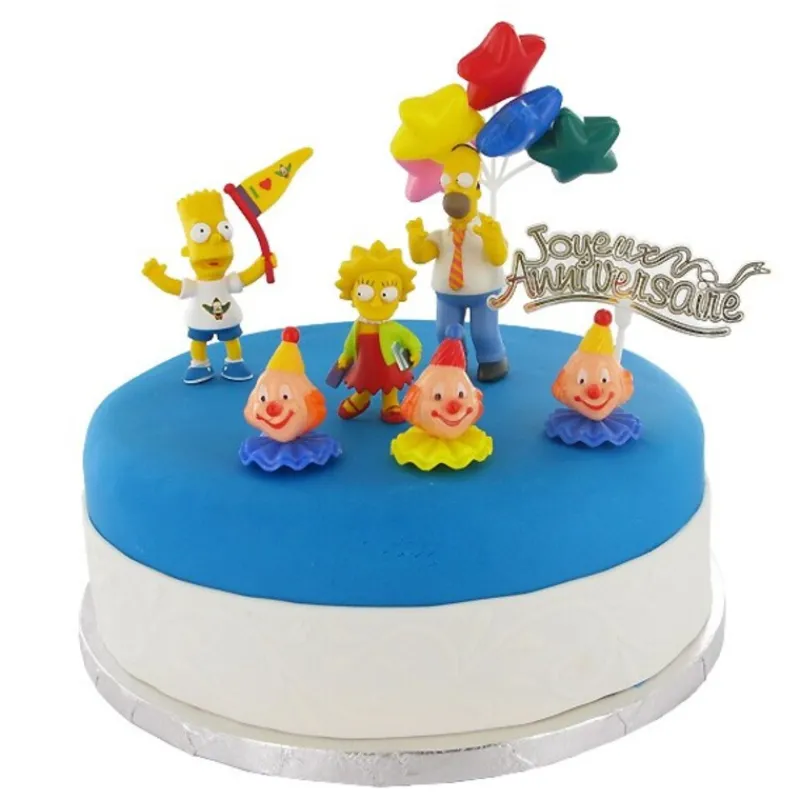 Cerf Dellier Kit Décor Gâteau The Simpsons