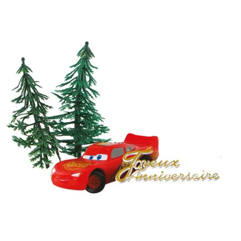 Cerf Dellier Kit décor gâteau voiture de course