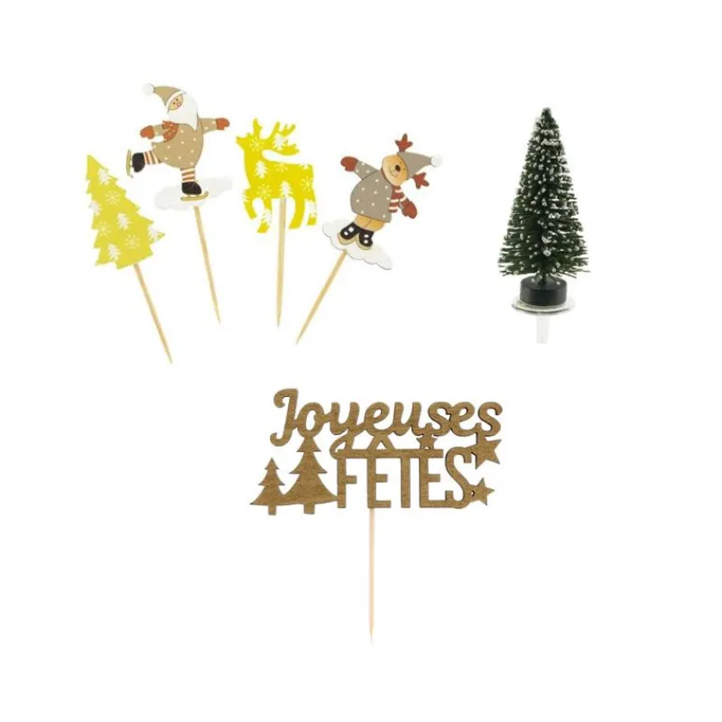 Cerf Dellier Kit décor Noël en bois