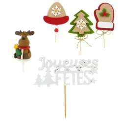 Cerf Dellier Kit décor Noël feutrine et résine