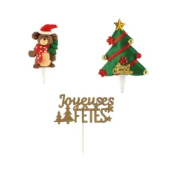 Cerf Dellier Kit décor ours de Noël résine
