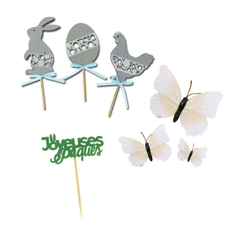 Cerf Dellier Kit décors de Pâques gris