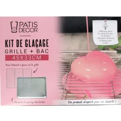Cerf Dellier Kit de glaçage grille + bac 45 x 33 cm