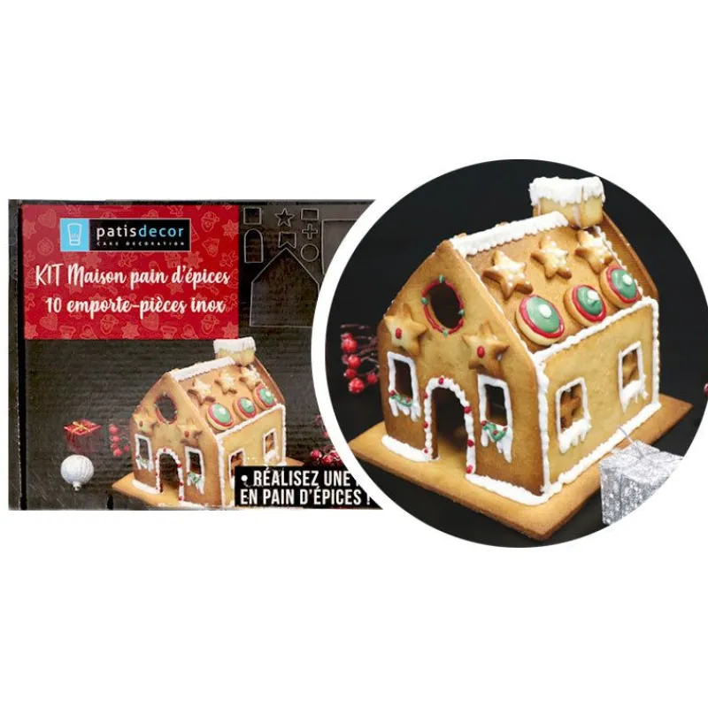 Cerf Dellier Kit Maison Pain d'Epices emporte-pièces seuls