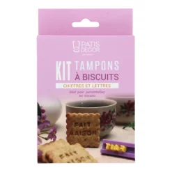 Cerf Dellier Kit tampons à biscuits chiffres et lettre