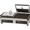 Cerf Dellier Krampouz grill fonte rainurée amovible double 3,76 KW