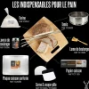 Cerf Dellier Lame de boulanger courbée en inox