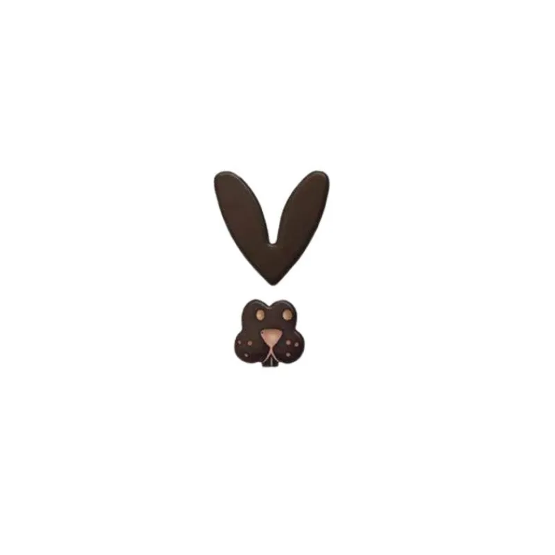 Cerf Dellier Lapins en chocolat noir (x 64) - DDM 07/24