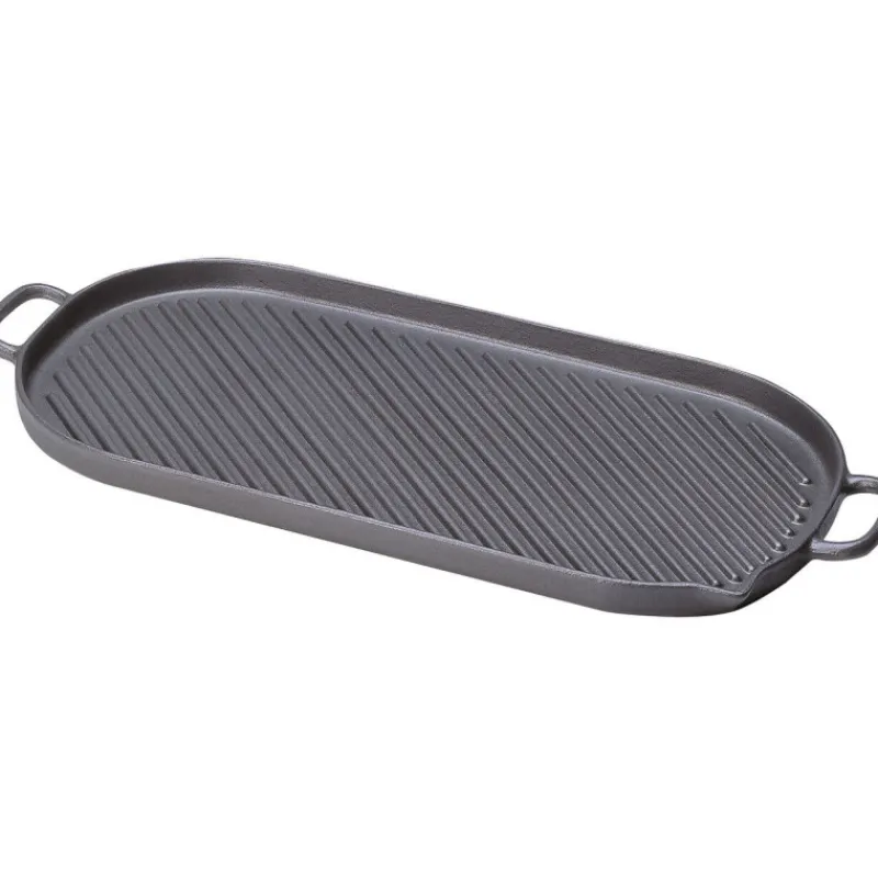 Cerf Dellier Le Chasseur grill ovale à anses 53 x 23 cm