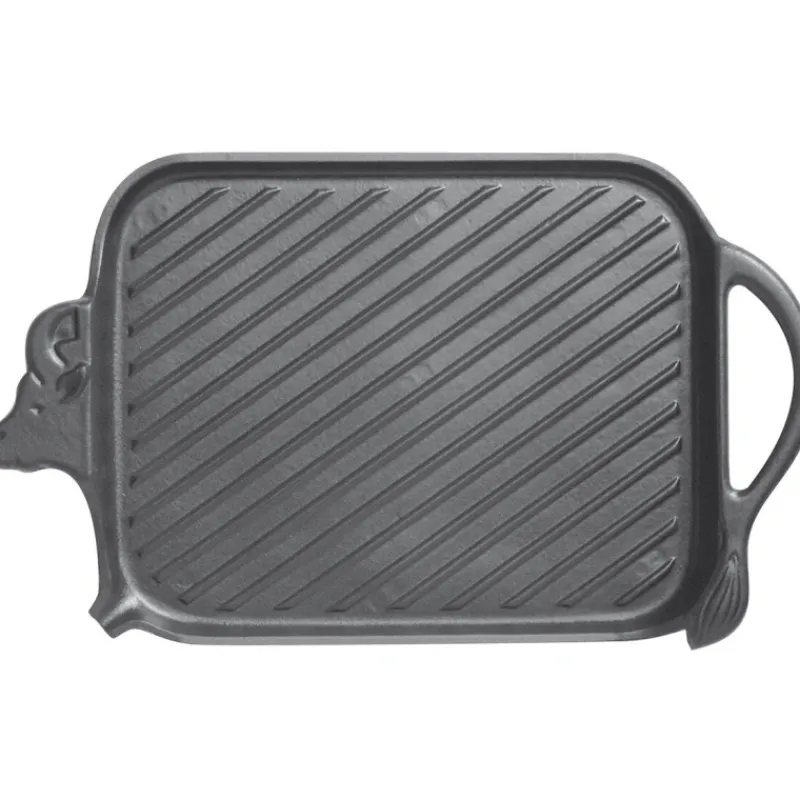 Cerf Dellier Le Chasseur grill rectangulaire ""beef"" 37 x 22 cm