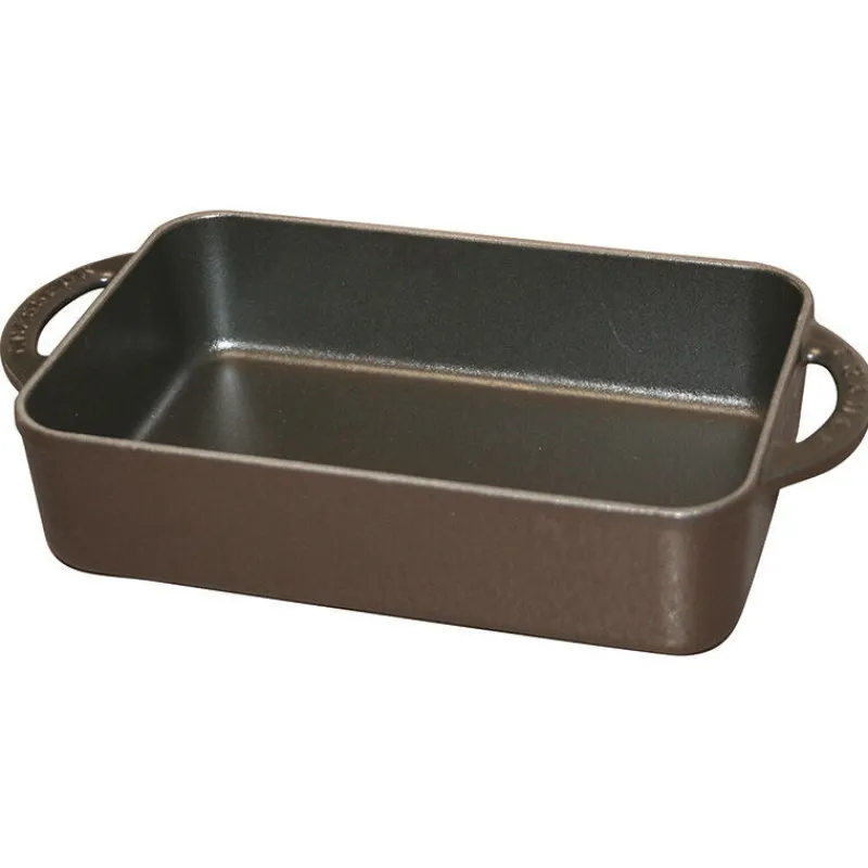 Cerf Dellier Le Chasseur mini-plat rectangulaire noir 23 x 12 cm