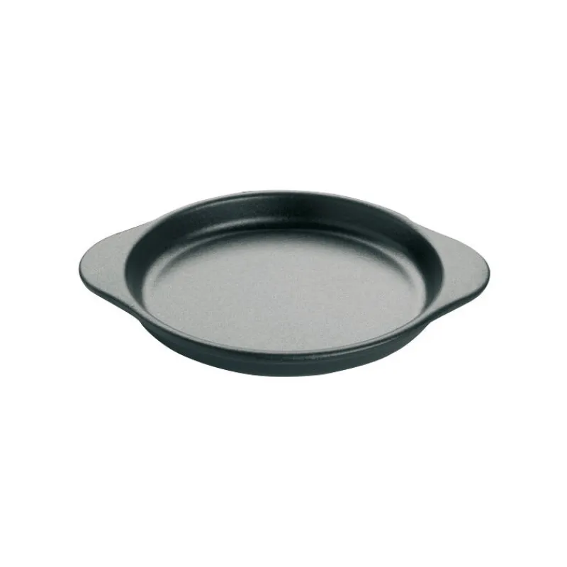 Cerf Dellier Le Chasseur plat à oeufs rond noir 16 cm