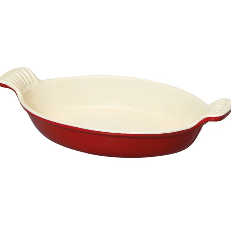 Cerf Dellier Le Chasseur plat ovale rouge 34 cm