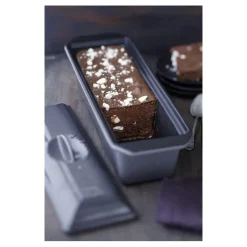 Cerf Dellier Le Chasseur terrine avec couvercle noire 32 cm