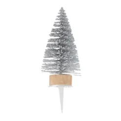 Cerf Dellier Lot cake toppers sapins argentés (±30)