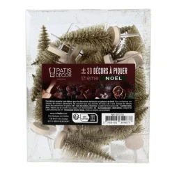 Cerf Dellier Lot cake toppers sapins dorés (±30)