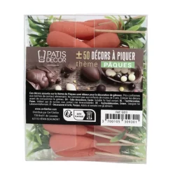 Cerf Dellier Lot cakes toppers carottes de Pâques (±50)