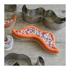 Cerf Dellier Lot de 3 emporte-pièces moustaches en inox