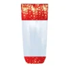 Cerf Dellier Lot sachets motif flocons dorés - 12 x 26 cm (x100)