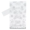 Cerf Dellier Lot sachets motif flocons de neige + liens - 14 x 23 cm (x10)