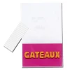 Cerf Dellier Lot sachets motif gâteaux + liens - 14 x 23 cm (x10)